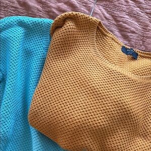 Two Brass Sunset Sweaters